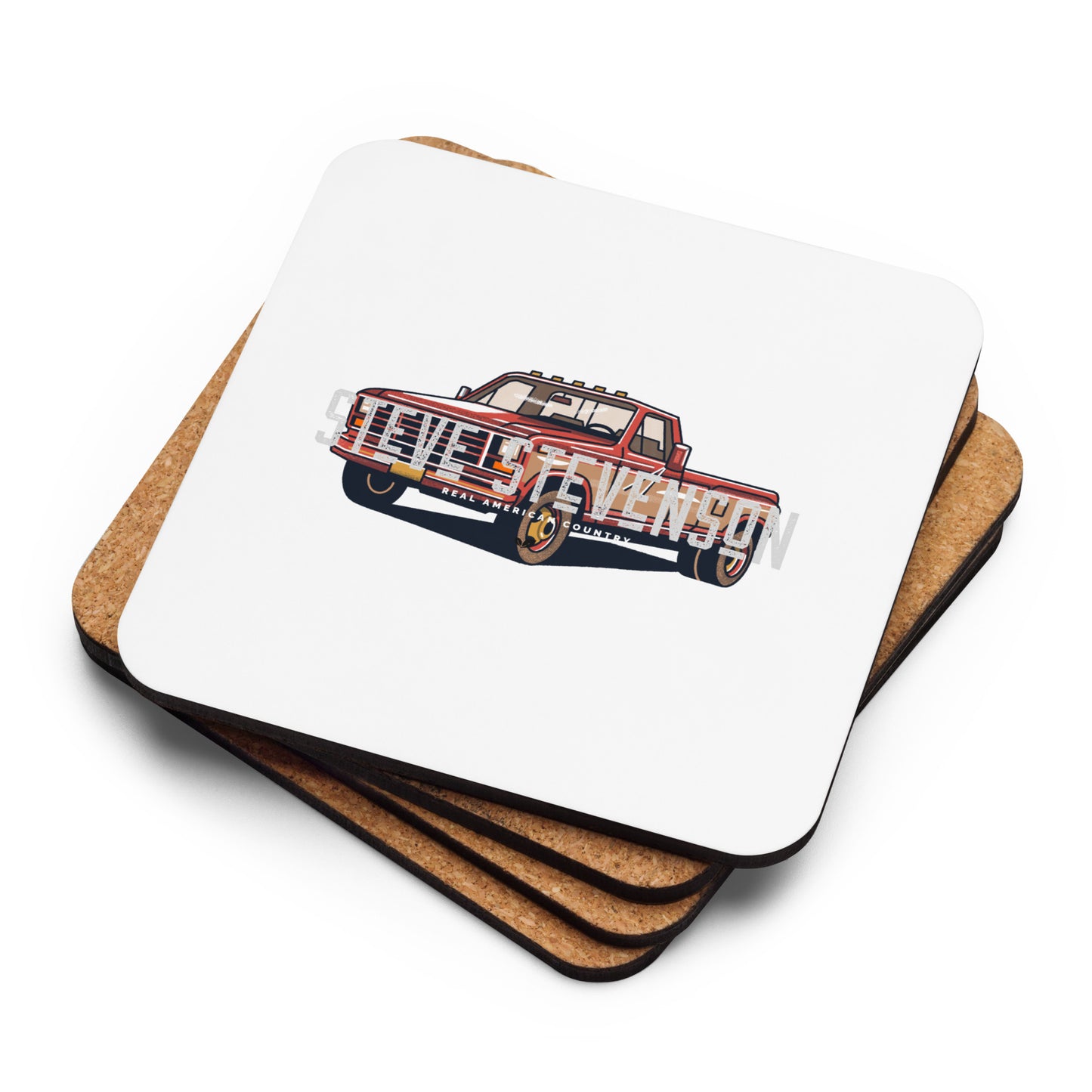 Cork-back Coaster - Truck
