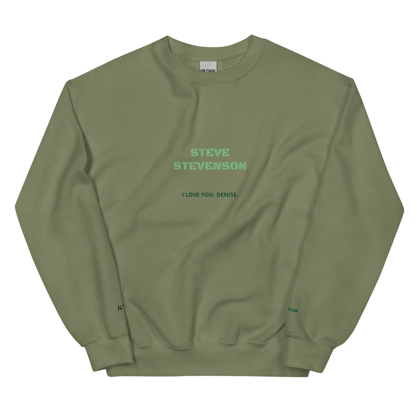 Sweatshirt - I Love You Denise (Unisexual)
