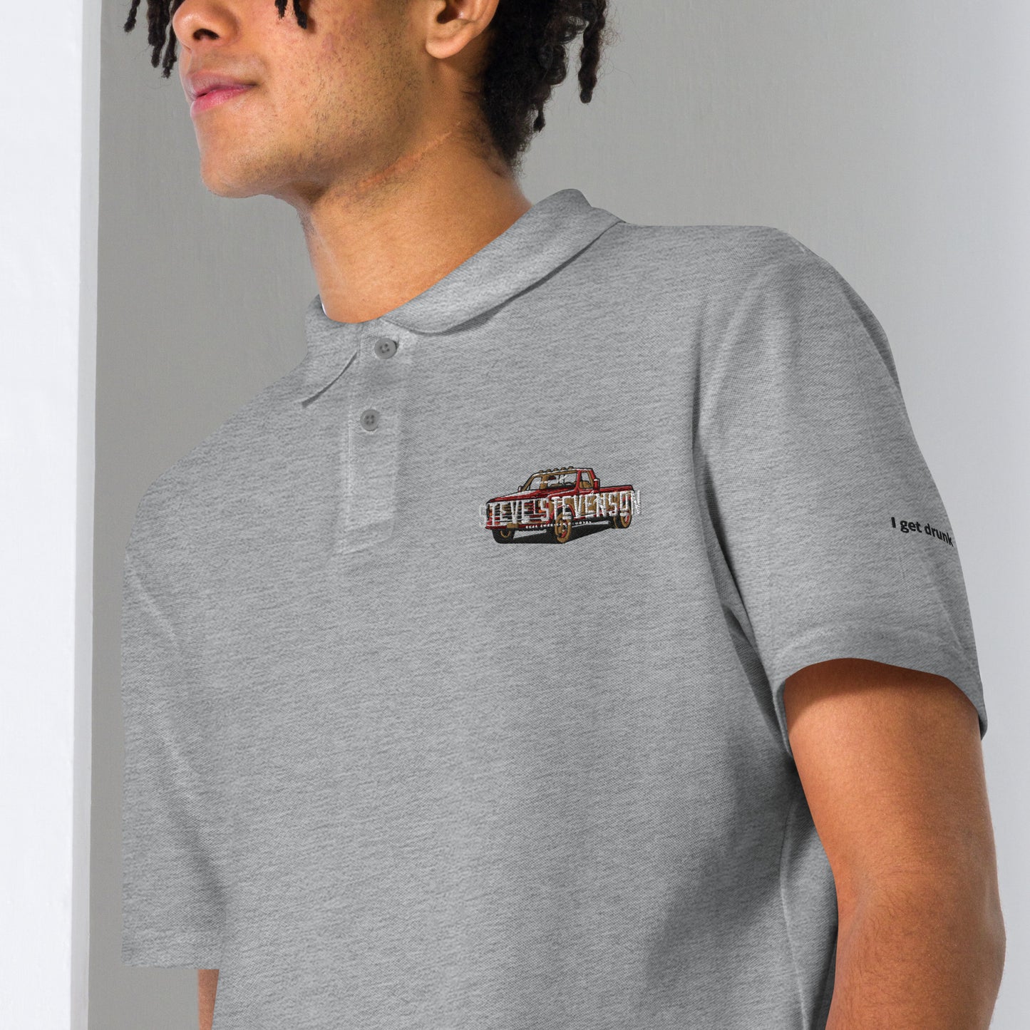 I Get Drunk Polo (Unisex)